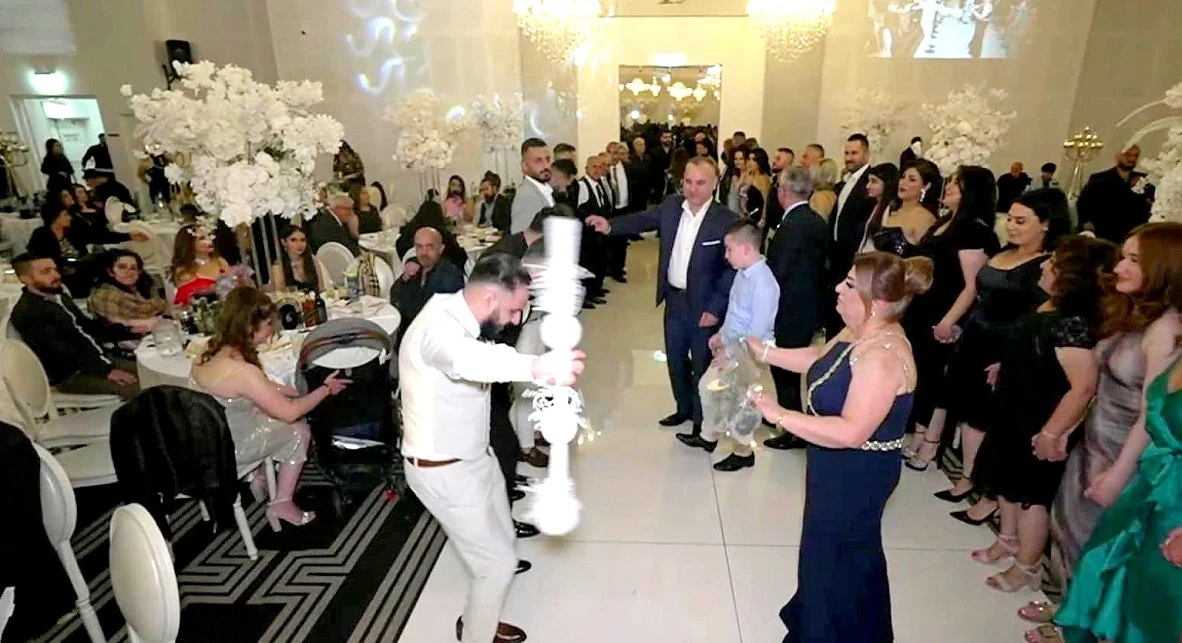 Khigga circle dance at an Assyrian wedding, photographed by Yucalyptus