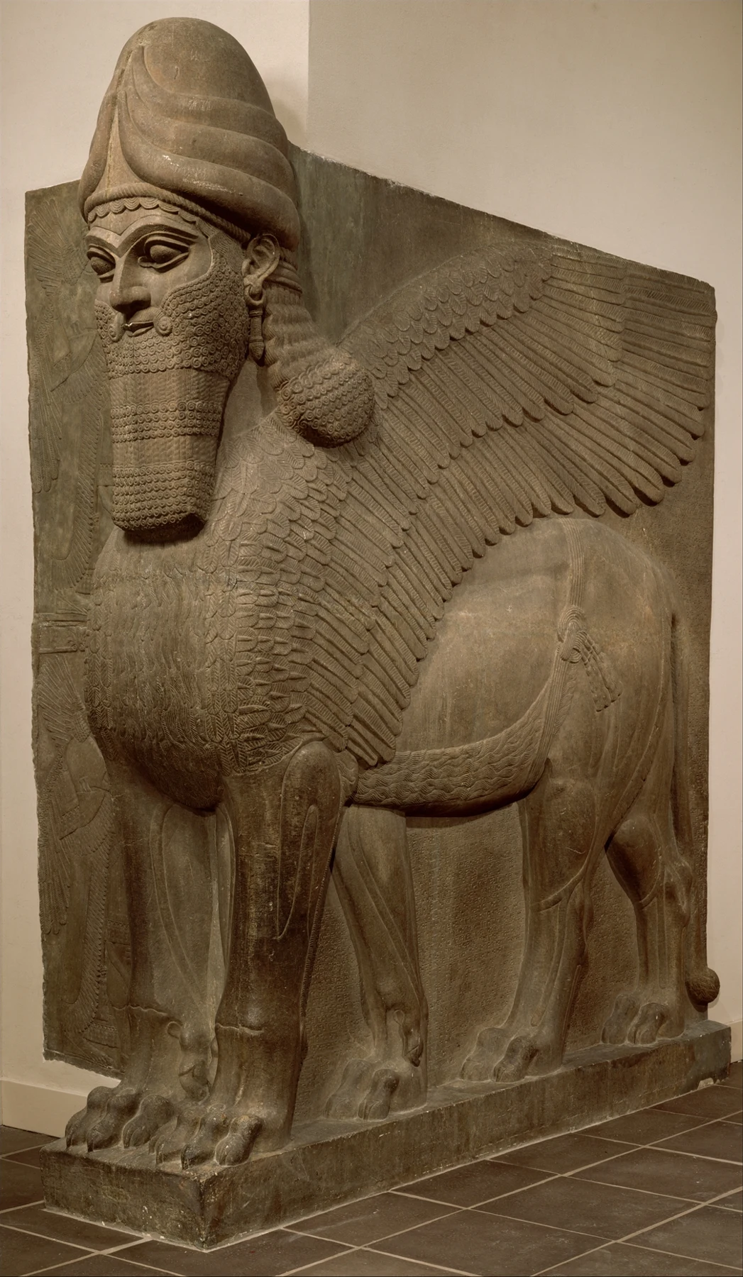 Human-headed winged lion from Nimrud, The Met, object 32.143.2