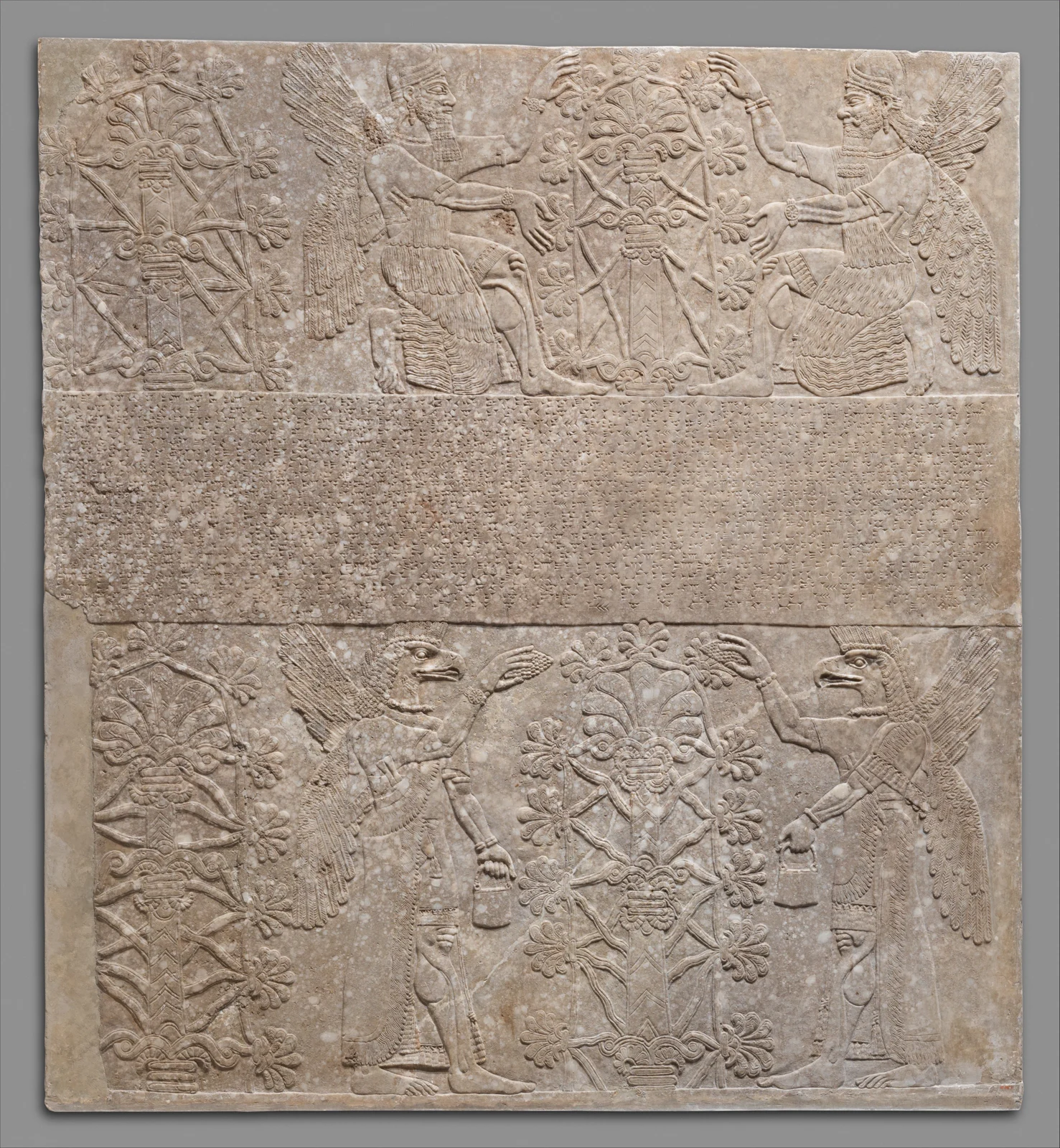 Assyrian carved relief panel from Nimrud, The Met, object 32.143.3